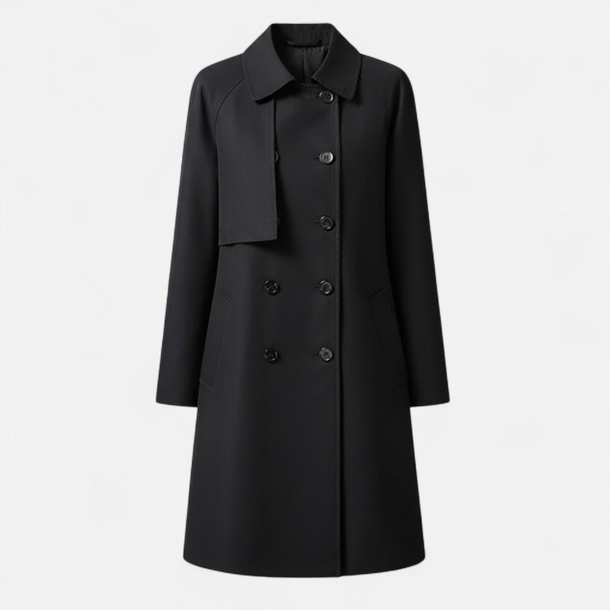 Women's Mid-Length Double-Breasted Trench Coat