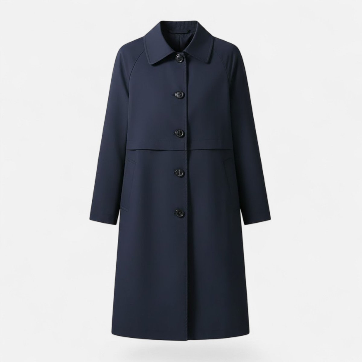 Women's Mid-Length Double-Breasted Trench Coat