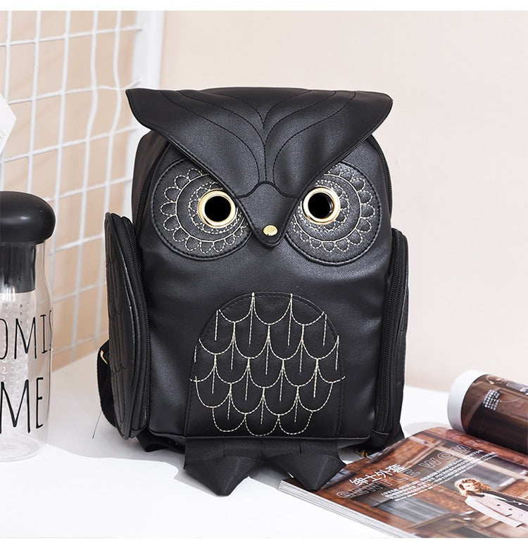 Women's Multi-Pocket Owl Backpack