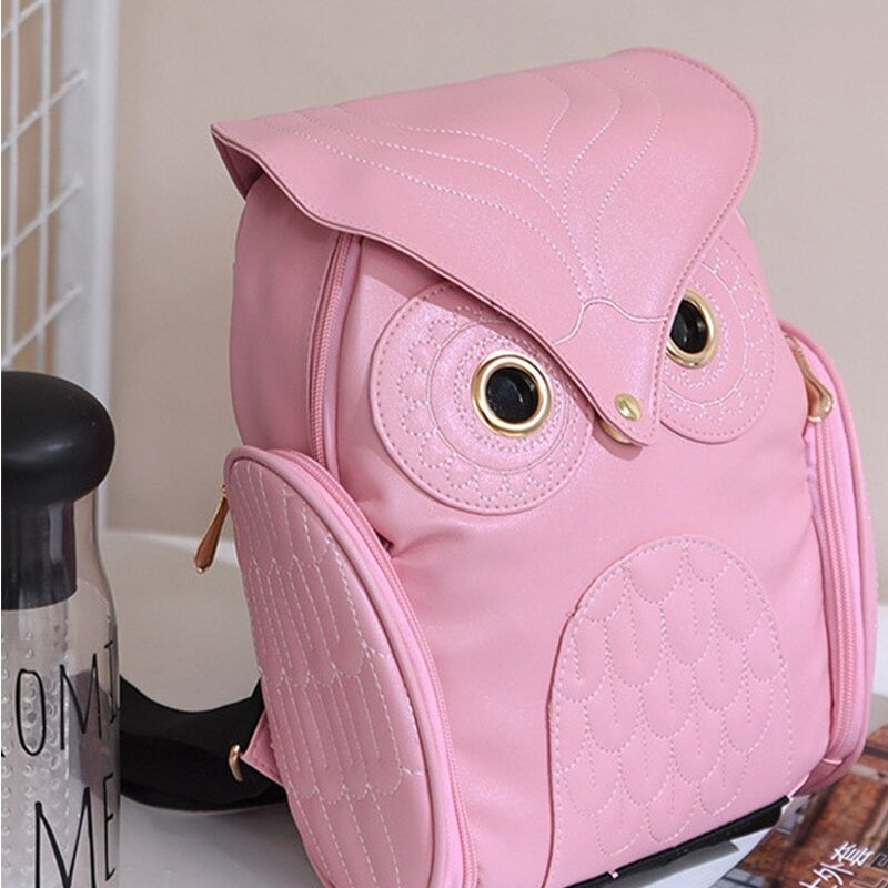 Women's Multi-Pocket Owl Backpack