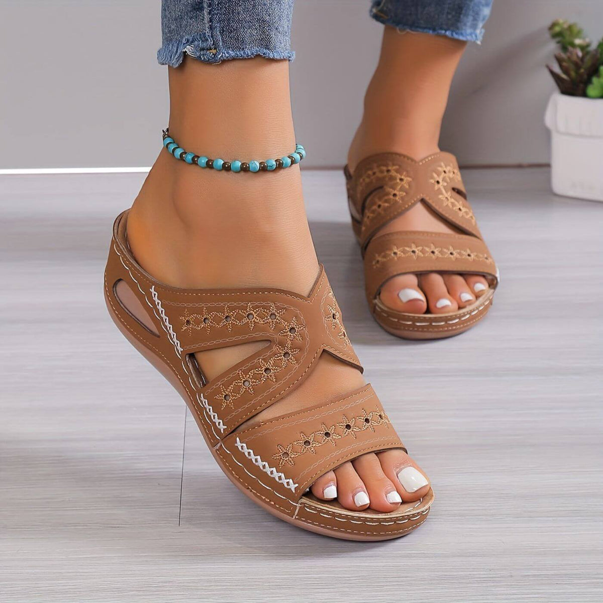 Women's Open-Toe Wedge Sandals