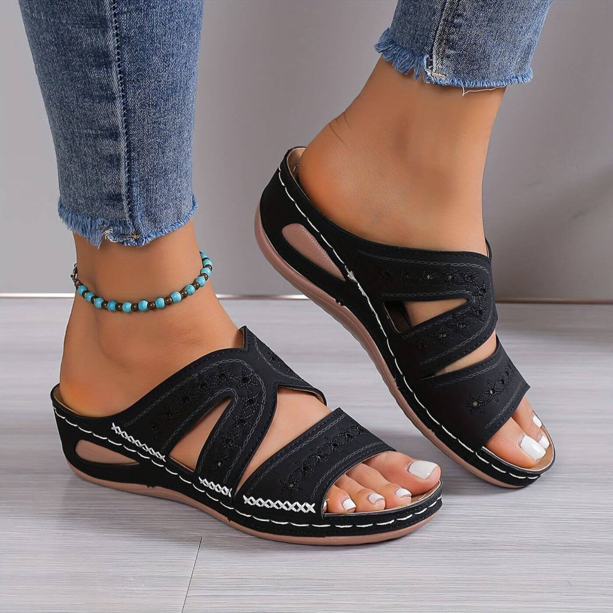 Women's Open-Toe Wedge Sandals
