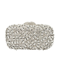 Women's Openwork Diamond Pattern Clutch