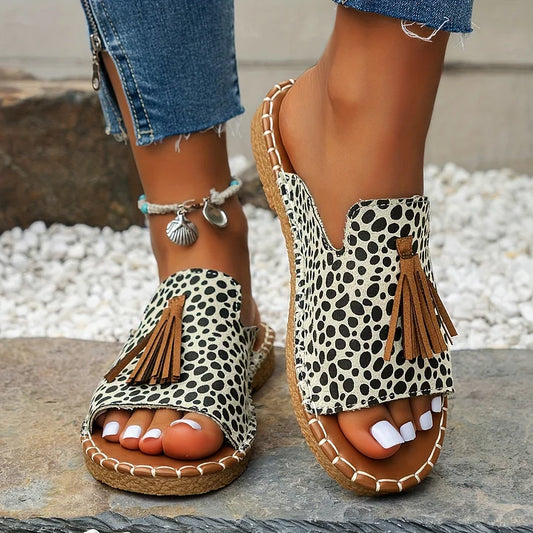 Women's Orthopedic Slip-On Sandals with Cushioned Sole