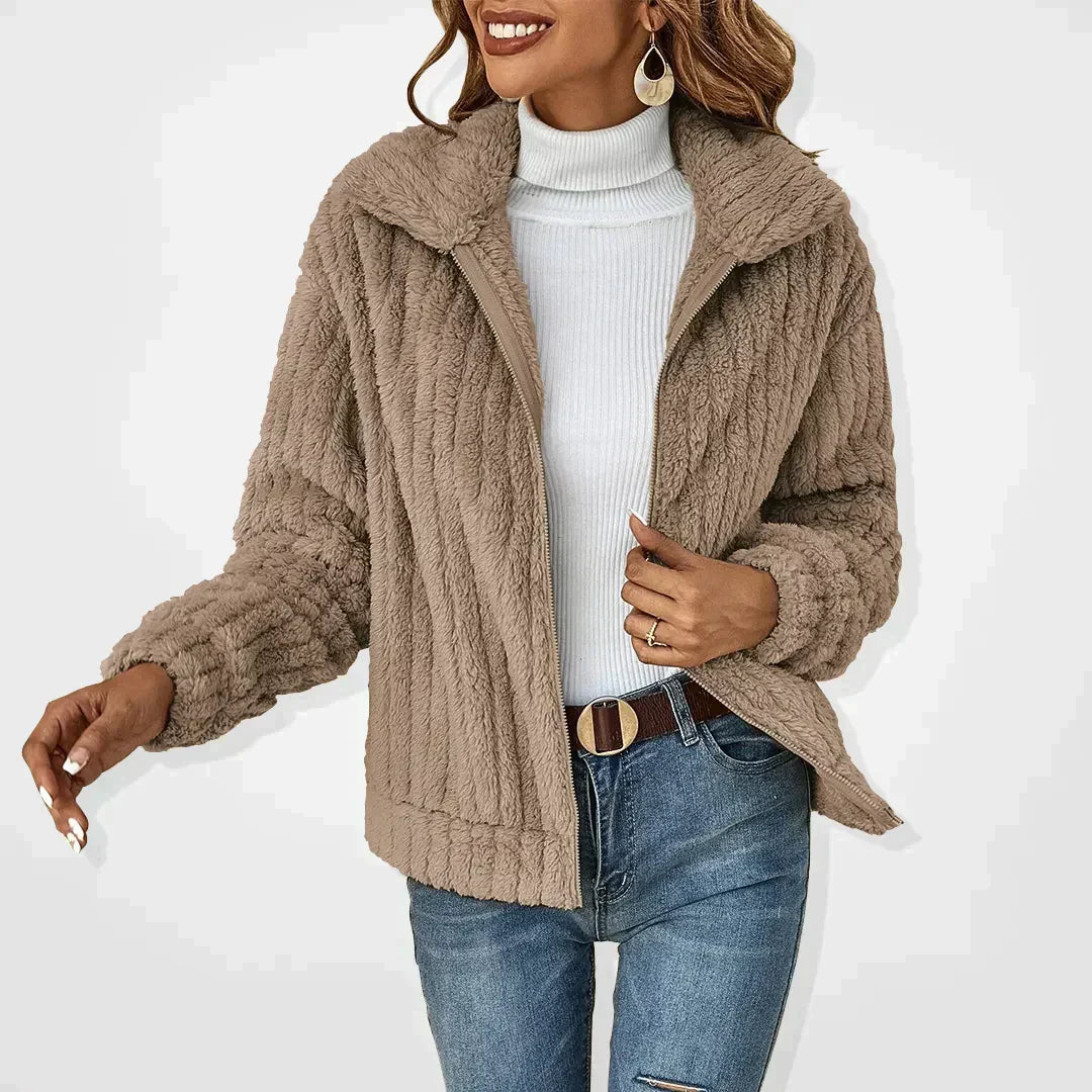 Women's Relaxed Fit Zip-Up Jacket