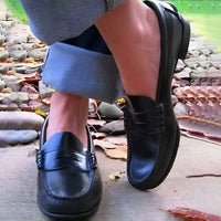 Women's Retro Low-Heel Slip-On Loafers
