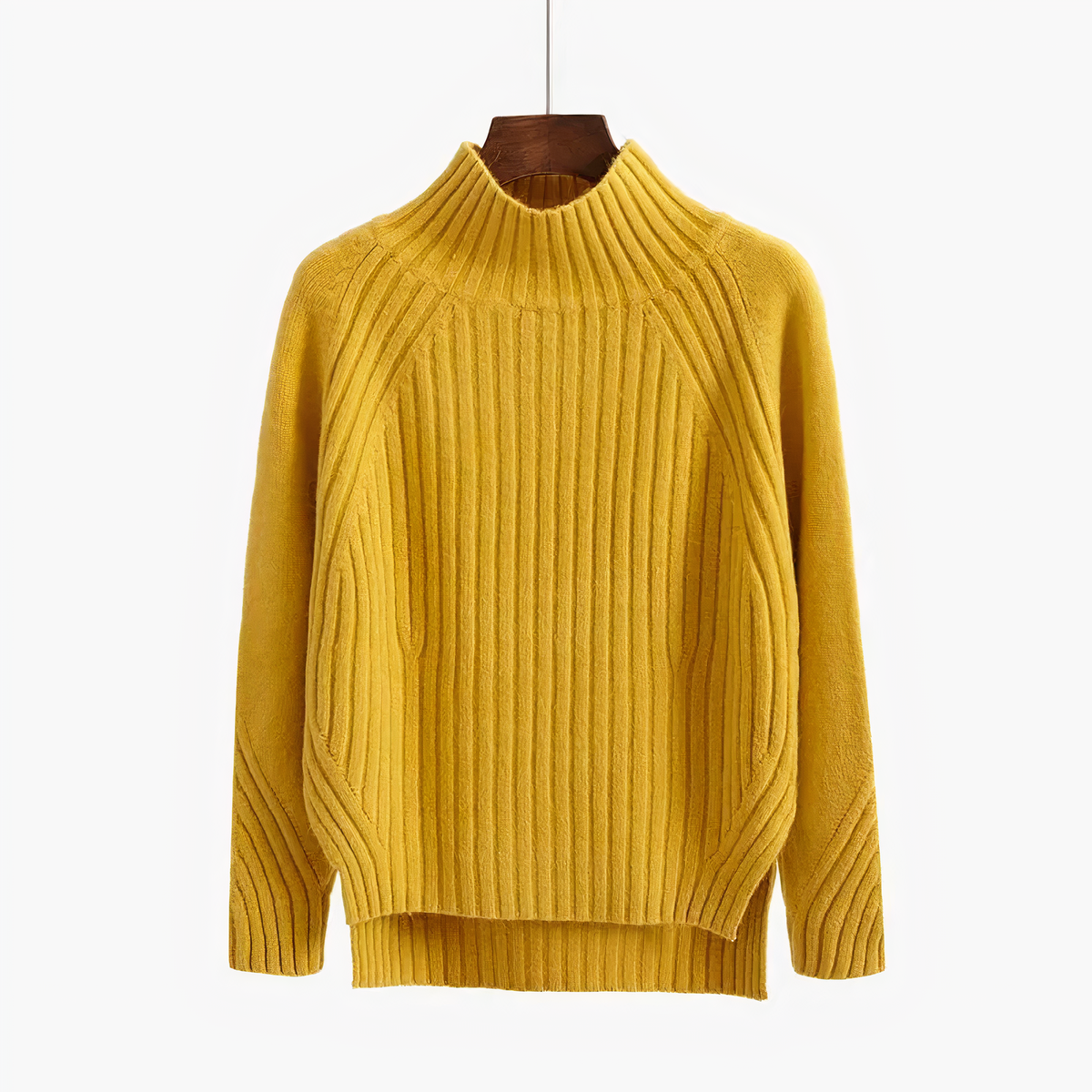 Women's Rib-Knit Turtleneck Sweater