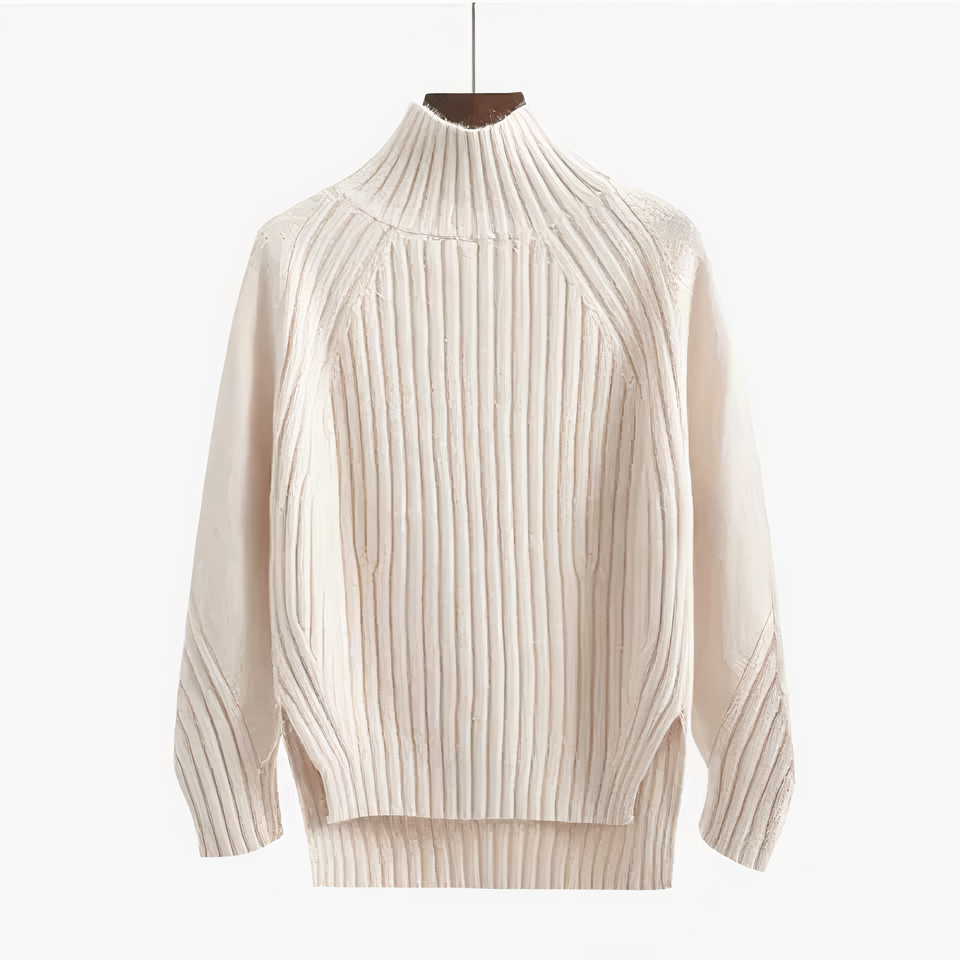 Women's Rib-Knit Turtleneck Sweater
