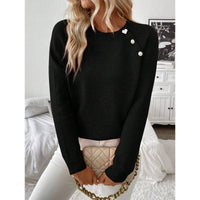 Women's Shoulder Button Sweater