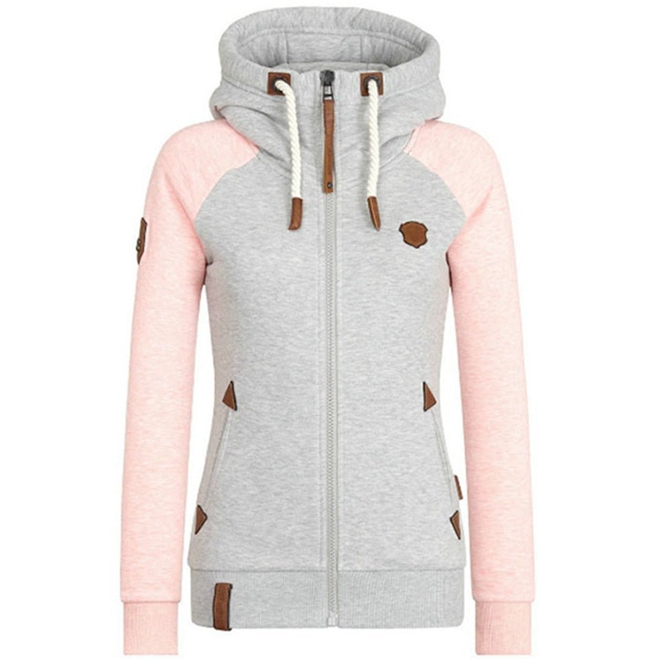 Women's Slim-Fit Zip-Up Hoodie