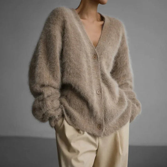 Women's V-Neck Cardigan Sweater