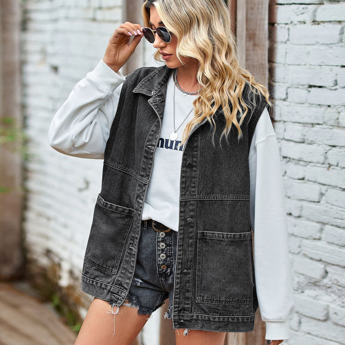 Women's Vest Jacket with Pockets