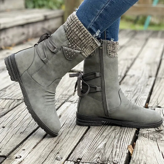 Women's Warm Weatherproof Slip-Resistant Winter Boots