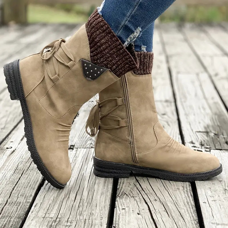 Women's Warm Weatherproof Slip-Resistant Winter Boots