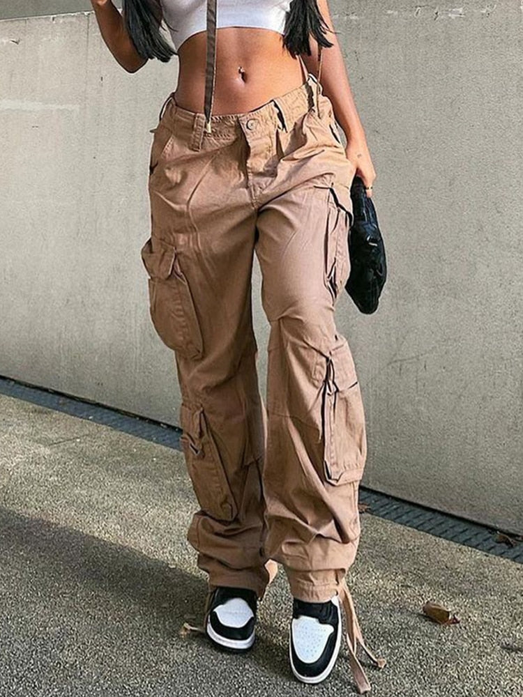 Women's Wide-Leg Cargo Pants