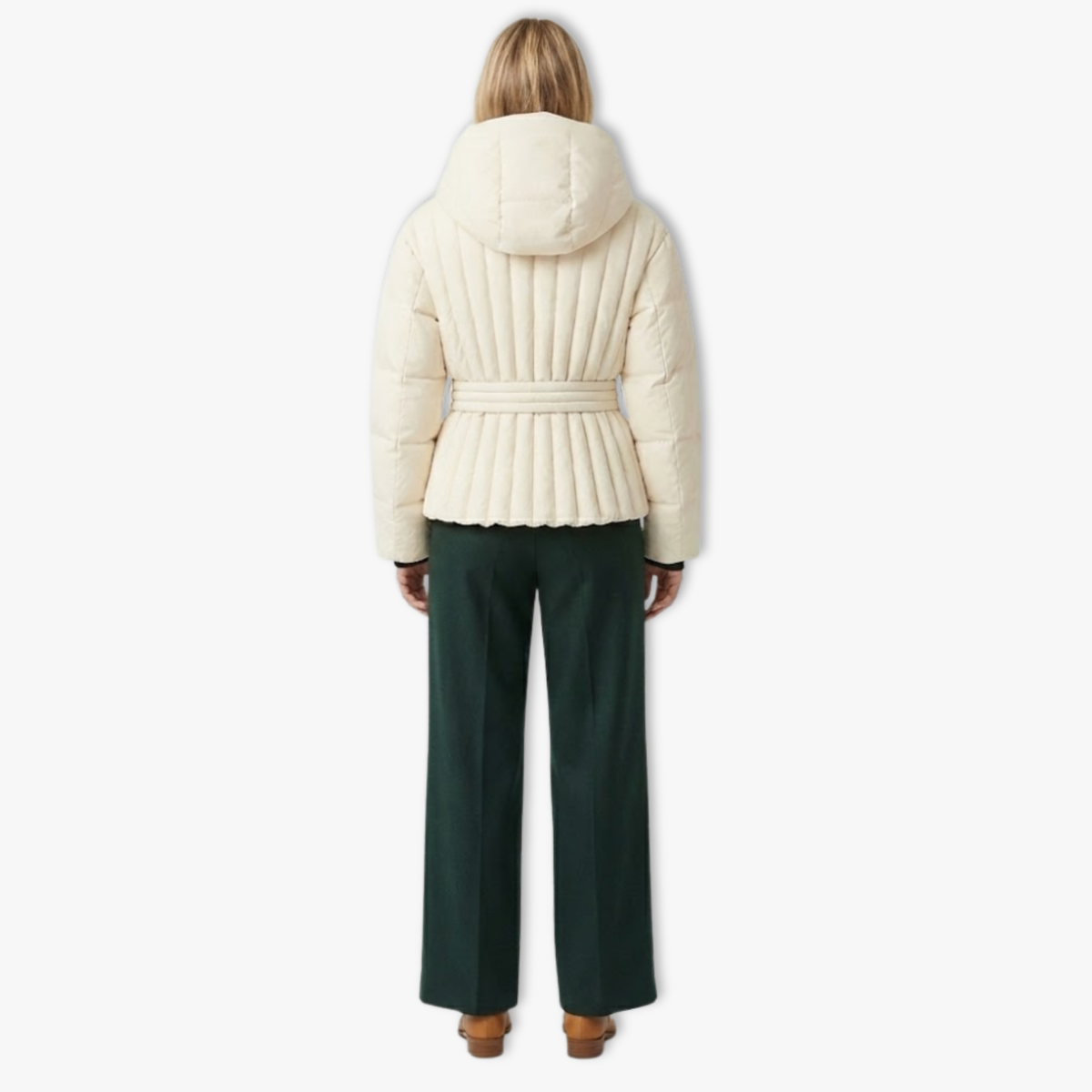Women's Winter Ski Jacket with Peplum Detail