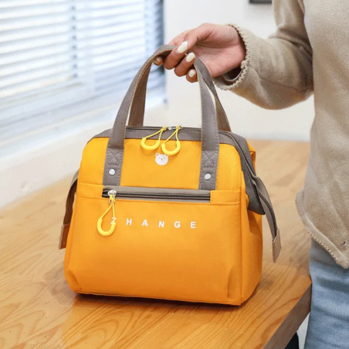 Women's Yellow Insulated Lunch Bag