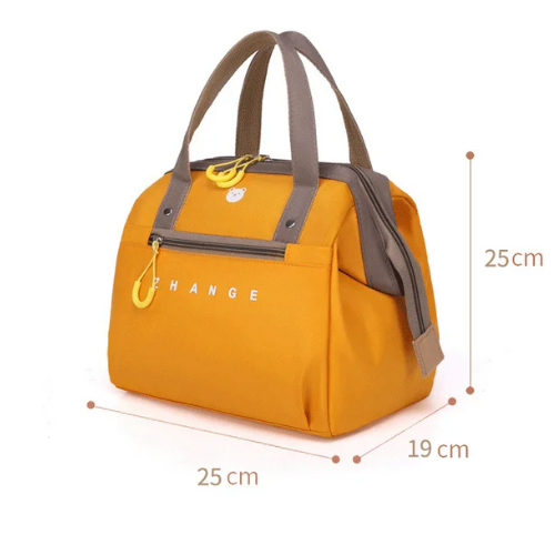 Women's Yellow Insulated Lunch Bag