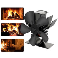 Wood Burner Stove Fan for Log Burning Fire Stoves