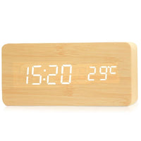 Wooden Digital Desk Clock