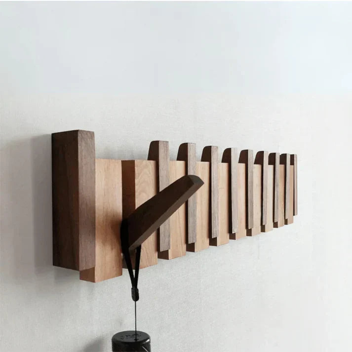 Wooden Piano Design Coat Rack