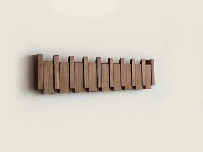 Wooden Piano Design Coat Rack