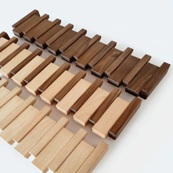 Wooden Piano Design Coat Rack