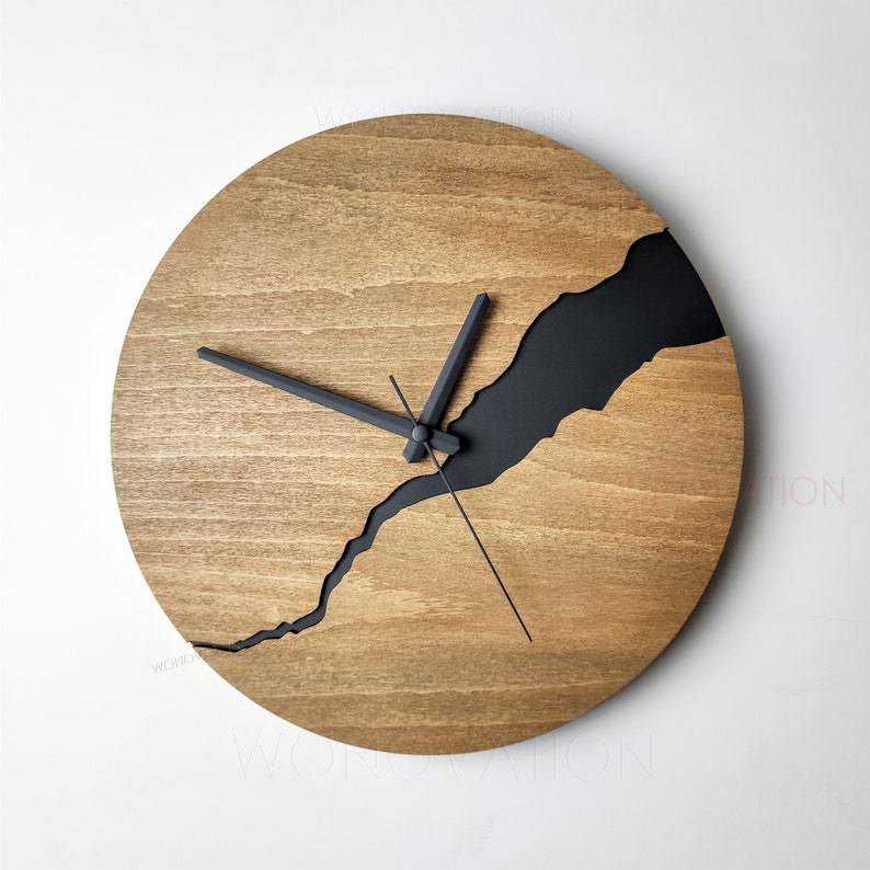 Wooden Wall Clock - Luxury Minimalist Design