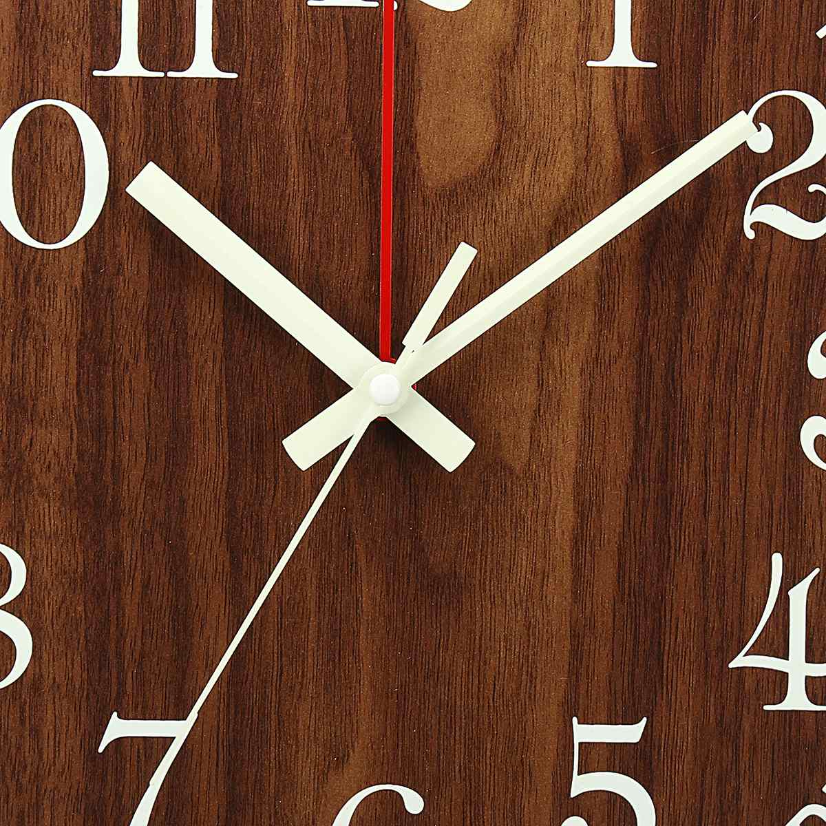 Wooden Wall Clock with Luminous Design